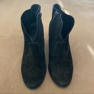 Black Suede Jessica Simpson Ankle Boots